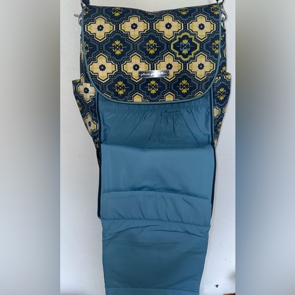 Petunia Pickle Bottom Navy and Yellow Patterned Baby Bag - Picture 4 of 5
